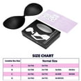 thumbnail image 2 of Push up Silicone Bra Adhesive Bra Sticky Bra Wing-Shape Reusable Strapless Backless Bra Invisible for Women, 2 of 6