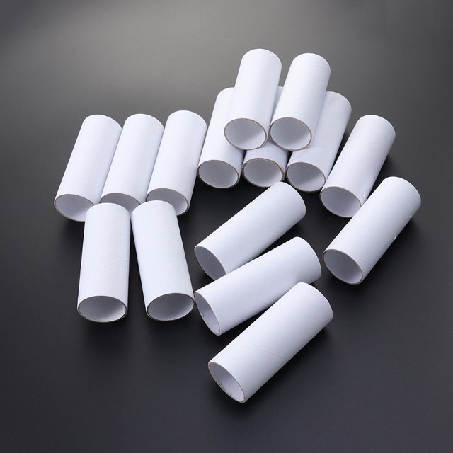 UPGRATOR Lot de 10 Cylindre en Carton Blanc pour Solutions de Rangement pour Amateurs de Bricolage