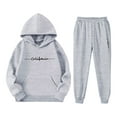 thumbnail image 4 of Gaexia Girls Fall Clothes ,Girls' Long Sleeve Hoodie And Sweatshirt With Letter Print For Casual Wear And Outdoor Activities, 4 of 4