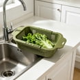 thumbnail image 4 of LEHOZIHEQ Collapsible Colander for Kitchen, Over the Sink Strainer Basket for Kitchen, Fruit Pasta Food Strainer Expandable Plastic Colander BPA Free, 4 of 6