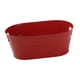 thumbnail image 3 of Cubo de hielo ovalado galvanizado para bebidas, cubo de Metal portátil de lata para fiestas, cubo de cerveza para bebidas refrescantes de vino, Hotel rojo, 3 of 10