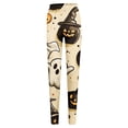 thumbnail image 5 of Halloween Clothes for Women Warm Stretchy Artistic Printed Autumn Winter Halloween Leggings for Women, 5 of 5