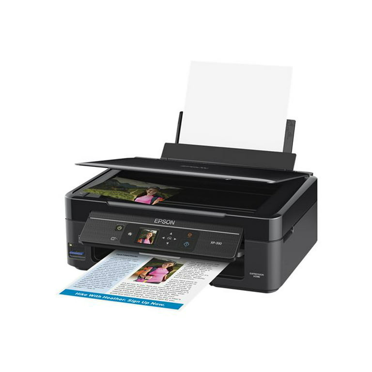 Epson Expression XP-330 Small-in-One - Multifunction printer - color - ink-jet - 8.5 in x 11.7 in - A4/Legal (media) - 8.5 in x 44 (media) - up to 9 ppm - 100 sheets - US - Walmart.com