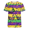 thumbnail image 5 of PNTUTB Carnival Women's Round Neck Short Sleeved Fashionable Printed Casual Loose Comfortable T-shirts, 5 of 6