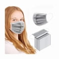 thumbnail image 1 of Chenchen 100PCS Masks Grey Disposable Face Mask 3 Ply Breatherable Face Masks, 1 of 1