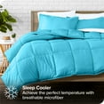 thumbnail image 2 of Bare Home 5-Piece Bed-in-a-Bag - Twin, Aqua with White Sheet Set, 2 of 7