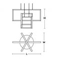 thumbnail image 4 of COLP24L30D1BK AFX Cole - 3 Light Pendant-Black Finish, 4 of 4