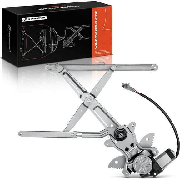 A-Premium Electric Power Window Regulator with Motor (2 Pins) Compatible with Toyota Tacoma 1995 1996 1997 1998 1999 2000 2001 2002 2003 2004 Pickup Front Left Driver Side