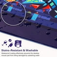 thumbnail image 4 of Gaming Mouse Pad, Extended Mouse Pad 31.5x15.7inch XXL Large Big Computer Keyboard Mouse Mat Desk Pad with Non-Slip Base and Stitched Edge for Home Office Gaming Work (Purple Graffiti), 4 of 6