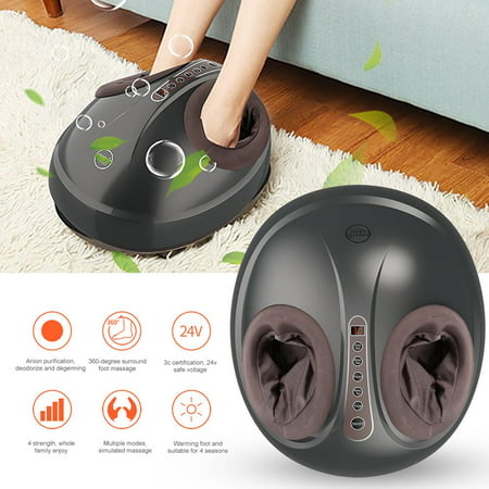 Electric Shiatsu Foot Massager Air Compression Heat Foot Spa Massage Tool US Plug, Heat Massager, Foot Spa
