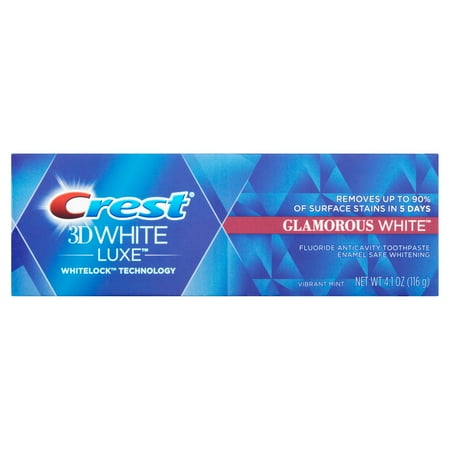 Crest 3D White Luxe Glamorous White Vibrant Mint Flavor Whitening Toothpaste (Choose Count and Size)