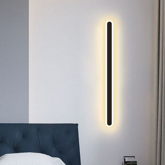 Worgeous Black Strip Long Wall Lamp Fashionable Light Elegant