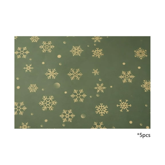 Virelaxpo 5-Sheet Christmas Wrapping Paper Set - Vintage-Style Patterns for Gift Wrapping, Multiple Designs for Holiday Presents, Easy to Use Paper