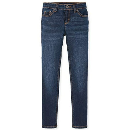 The Children's Place Girls' Basic Super Skinny Jeans Dk Twilightwash 10 slim