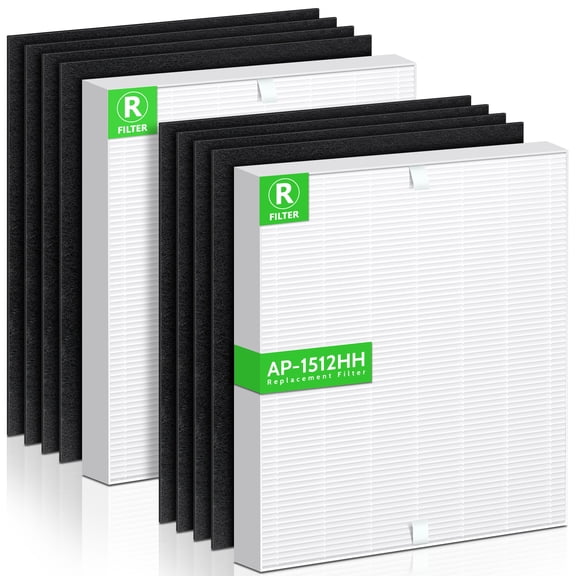 XBGG 2HEPA & 8Carbon Filter AP-1512HH Replacement Filter for Coway Airmega AP-1512HH and 200M Airmega Air Purifier