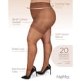 thumbnail image 3 of MeMoi Plus Size Curvy Silky Sheer Control Top Pantyhose - Womens - Female (7X, Utopia), 3 of 7