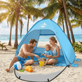 thumbnail image 6 of Pop up Beach Tent,  1-2 Person Portable Sun Shelter with UV 50+ Protection for Seaside and Picnic, Sky Blue, 6 of 8