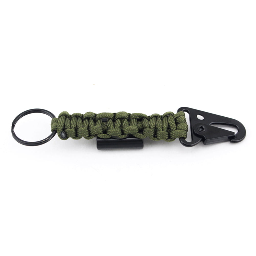 CAMPSNAIL EDC Paracord Lanyard Keychains First Aid Kit Survival Keychain with Carabiner and Flint Great Gift for Girls and Boys Scouts,Outdoor Fans and Father Day 