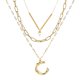 thumbnail image 1 of Collar Multicapa 26 Letras Mujeres Moda Colgante Perla Natural Ganfancp 1 X Collar, 1 of 1