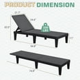 thumbnail image 7 of Homall 2 Pieces Patio Lounge Chair Outdoor Adjustable Chaise Lounge Chair, Black, 7 of 7