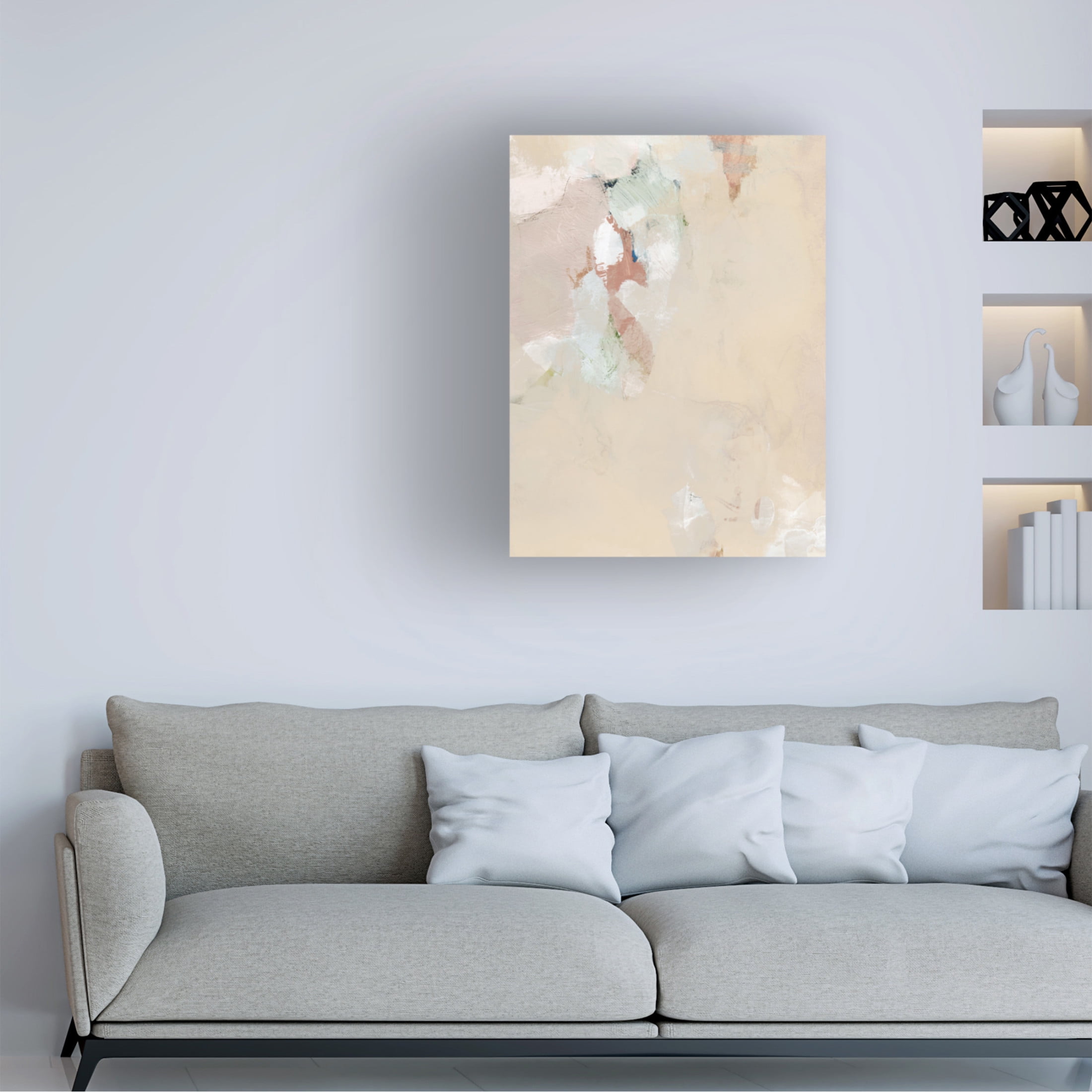 Trademark Fine Art Victoria Barnes  Muted Pastel I Canvas Wall Art