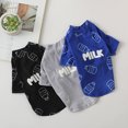 thumbnail image 3 of Round Neck Summer Dog Clothes - Breathable Fashion Printed T-shirt - Cat and Dog Two-legged Clothing - Pet Clothes, 3 of 8