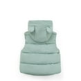 thumbnail image 4 of IROINNID Toddler Kids Puffer Vest Cute Bear Ear Hood Winter Windproof Padded Clothes Sleeveless Keep Warm Vest with Pocket,Green, 4 of 7