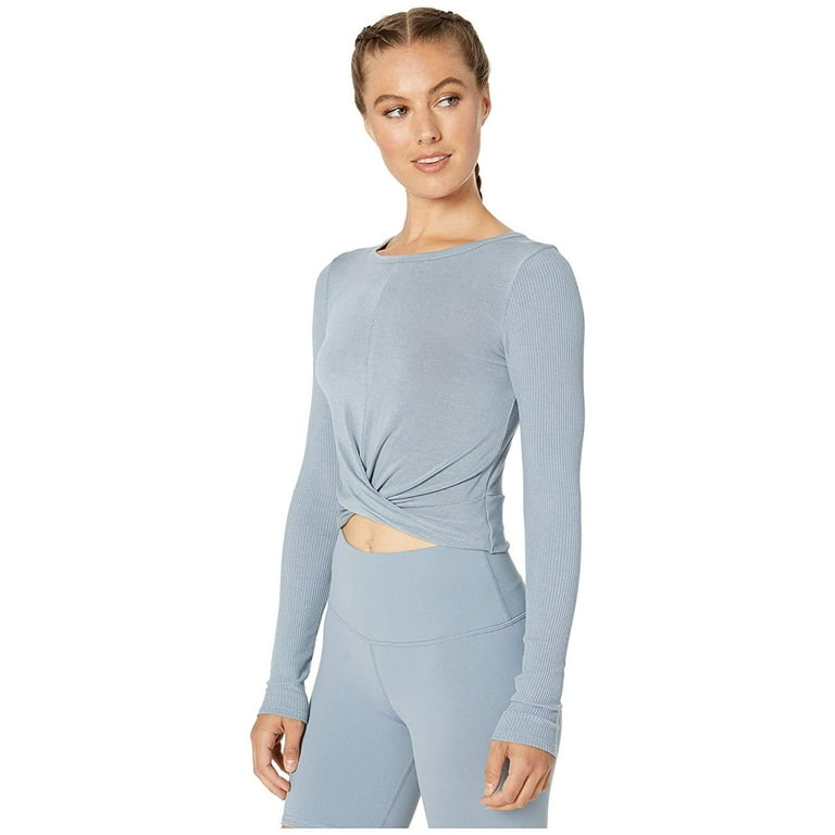 ALO Cover Long Sleeve Top Blue Haze Walmart