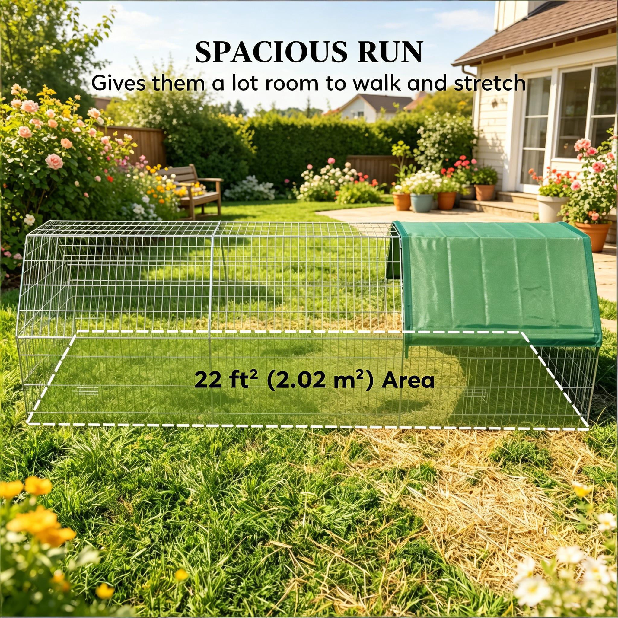 Outdoor Chicken Coop, Duck Coop Rabbit Cage Small Animals Coop