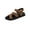 Brown Sandals for Women, variant on Hopeusnice Women's Sandals Non-Slip Breathable Soft Trendy Open Toe Thick-Soled Platform Heel PU Materials Summer Shoes Roman Moisture-Wicking Walking Shoes Pink 40