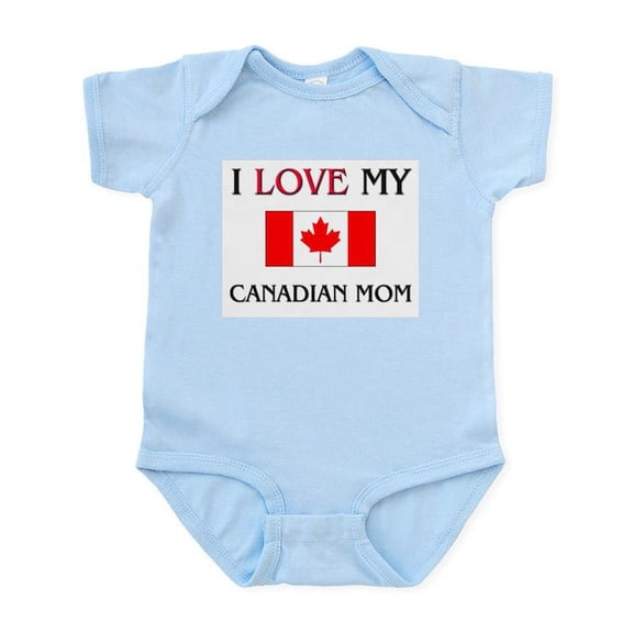 CafePress - I Love My Canadian Mom Infant Bodysuit - Baby Light Bodysuit, Size Newborn - 24 Months