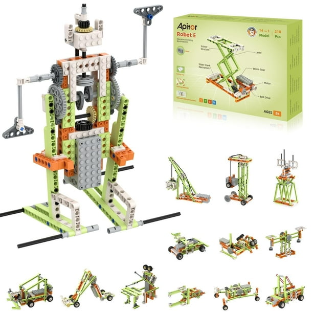 Juguetes de construcción Apitor Robot E STEM con materiales de aprendizaje
