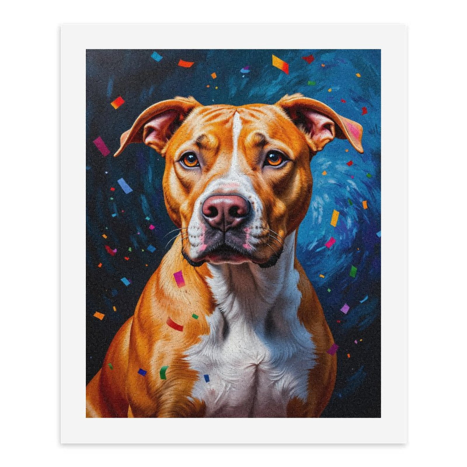 Paint By Numbers Kit for Adults Beginner - DIY Colorful Dog Celebration Art Canvas Painting Kits for Adults, Frameless Paint By Number for Adults for Home Wall Decor 16x20 Inch