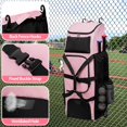 thumbnail image 4 of Bolsa de béisbol con ruedas GOBUROS para 4 bates con compartimento para zapatos, 4 of 7
