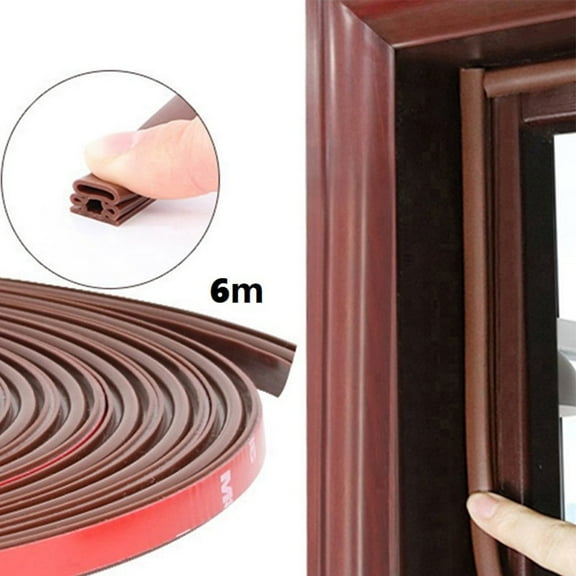 Noise Reduction 6M Self adhesive Door Seal Strip Efficient For Soundproofing