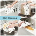 thumbnail image 2 of Yayeee 6 Pack Kitchen Dish Cloths Set for Washing Soft Drying Absorbent Microfiber Towels, Christmas Forest, 2 of 9