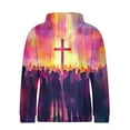thumbnail image 4 of Craaazy Womens Hoodies Tie Dye Gradient Color Sweatshirts Long Sleeve Womens Shirts Casual Pockets Tops Gifts for Women, 4 of 5