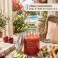 thumbnail image 3 of Lwbloom Cinnamon Spice Candle 25oz – Triple Wick Large Scented Candle, Strong Long-Lasting Aroma, Warm Fall Home Fragrance, Aromatherapy Jar Candle, 3 of 5