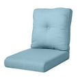 thumbnail image 4 of Planntonneo Outdoor Wicker Furniture Cushion Set, 25 x 22 x 4 Deep Seat Patio Chair Cushions, Baby Blue, 1 Set, 4 of 8