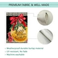 thumbnail image 5 of SM-XLHN Christmas Garden Flag Burlap Double Sided, Christmas Jesus is the Reason for the Season Nativity Jingling Bell Red Flag Winter Holiday Xmas Yard Outdoor Decoration 12.5x18 Inch, 5 of 6