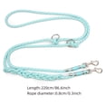 thumbnail image 2 of Hand Woven Reflective Double Dog Leash, 2-in-1 No  Dog Walking Lead, Adjustable Nylon Rope with 360° Swivel Clips for 2 Dogs, 2 of 6