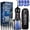 Black & Mouthwash Combo, variant on MySmile LP221 OLED Portable Water Flosser Cordless with UVC Light & 30pc Mouthwash Combo, Oral Irrigator Electric Dental Flosser Picks for Teeth Cleaning, Braces, Gums, 5 Modes, 8 Jet Tips, Pink
