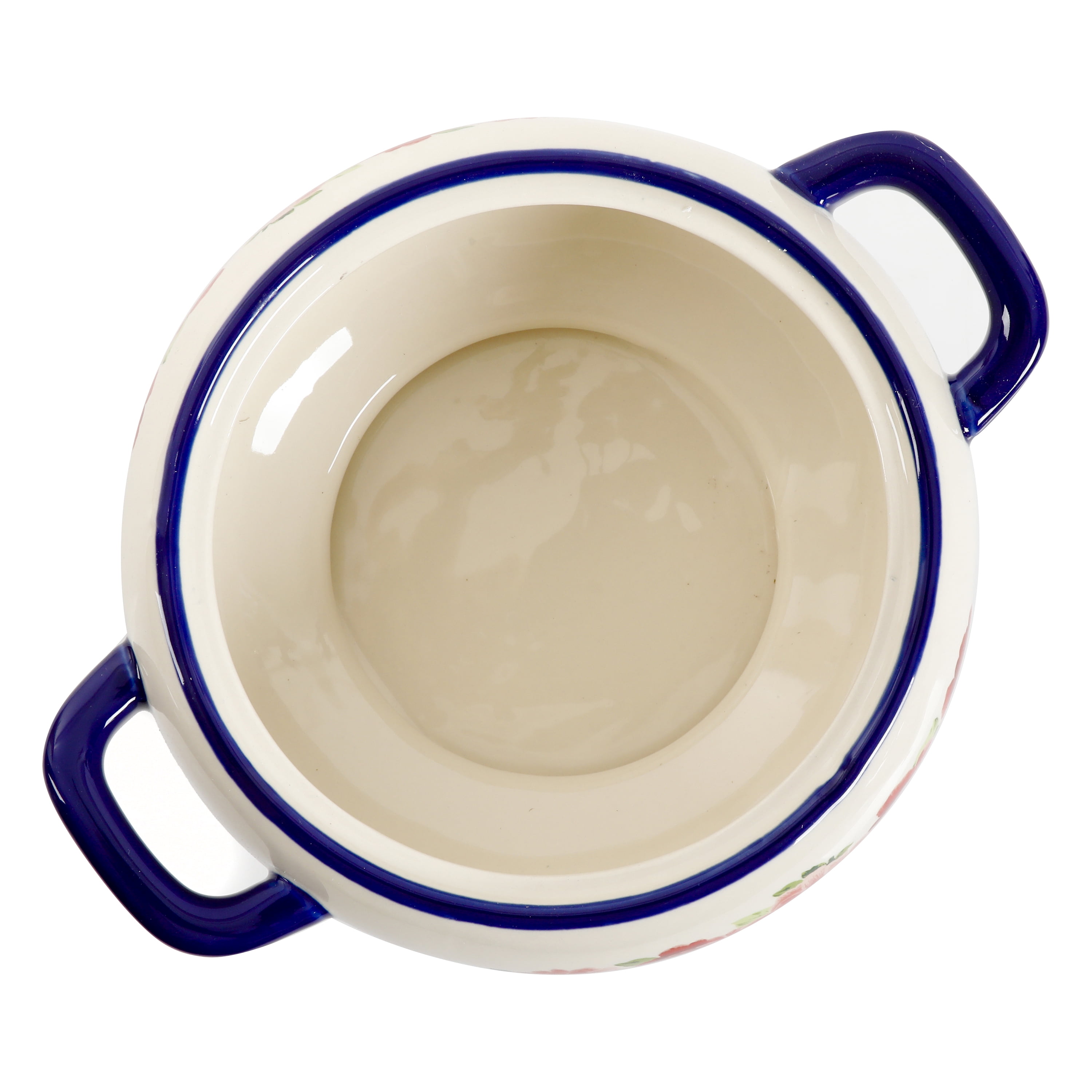 The Pioneer Woman Frontier Rose Cobalt Ceramic 3.17-Quart Soup Tureen with Ladle