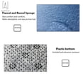 thumbnail image 5 of Gustave Christmas Bathroom Set Non-Slip Toilet Pedestal Rug + Toilet Lid Cover + Bath Mat Set "Snowman putting fireworks", 5 of 5