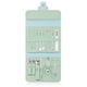 thumbnail image 1 of Sistemas de clavos con estuche de transporte Archivos de pedicura Tijeras para hombres Mujeres Fingerna Suministros de manicura Kit de cuidado personal Verde 16 piezas kenally  HA011806-01, 1 of 7