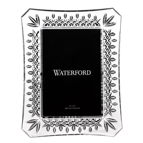 Waterford Cadre Lismore 5 Pouces X 7 Pieds' Cristal Découpé à la Main
