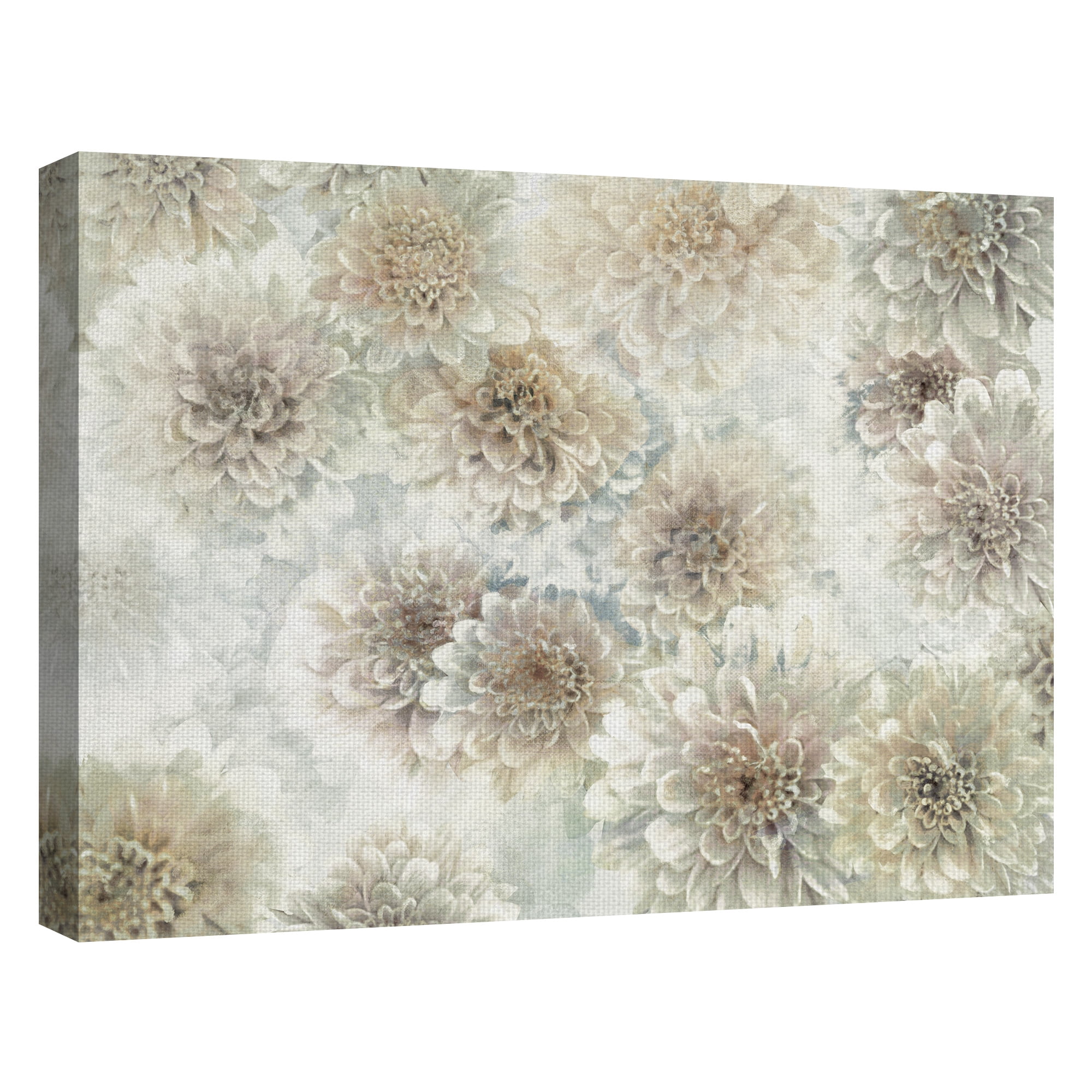 Masterpiece Art Gallery Dahlia Dream Silver By Studio Arts Canvas Art Print 30" x 40"