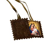 Ulxkmt 5Pcs Brown Catholic Scapular Religious Pendant Home Decor 5Pcs