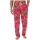 thumbnail image 1 of Pantalones largos para hombre con estampado de cintura elástica y bolsillo con cordón, pantalones largos de poliéster para hombre, 1 of 5