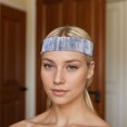thumbnail image 6 of Unique Bargains 1 Pc Tie-Dye Headband for Yoga Blue White, 6 of 6